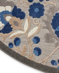 Nourison Home Aloha ALH17 4' x Round Outdoor Area Rug