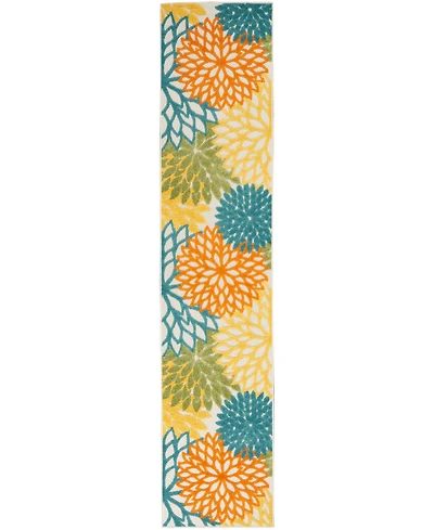 Nourison Home Aloha ALH05 2'3" x 12' Runner Rug