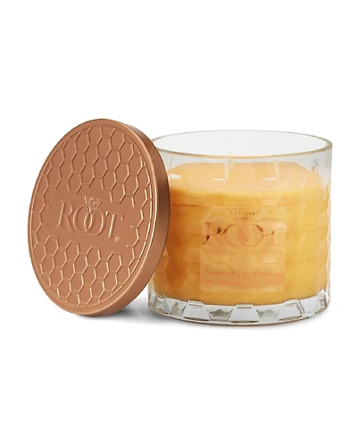 Tangerine Lemongrass Fragrance Honeycomb Glass Jar Candle