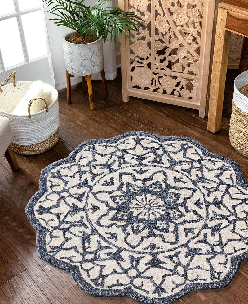 Lr Home Arabella ABA709 3' x 3' Round Area Rug
