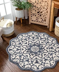 Lr Home Arabella ABA709 3' x 3' Round Area Rug