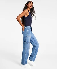 And Now This Women's High Rise Utility Denim Jeans