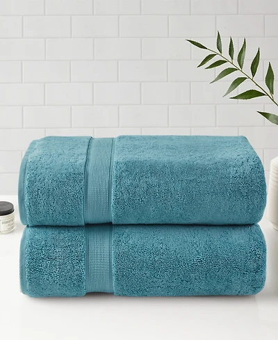 Madison Park Signature Luxury Zero Twist Cotton 2-Pc. Bath Sheet, 34" x 68"
