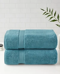 Madison Park Signature Luxury Zero Twist Cotton 2-Pc. Bath Sheet, 34" x 68"