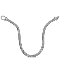 Diamond Horseshoe Link Mesh 17" Collar Necklace (5/8 ct. t.w.) in Sterling Silver or 14k Gold-Plated Sterling Silver