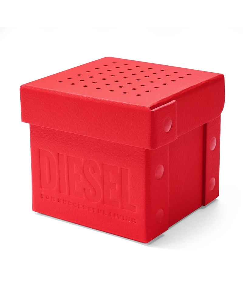 Diesel Men's Spiked Black-Tone Stainless Steel Bracelet Watch, 49mm