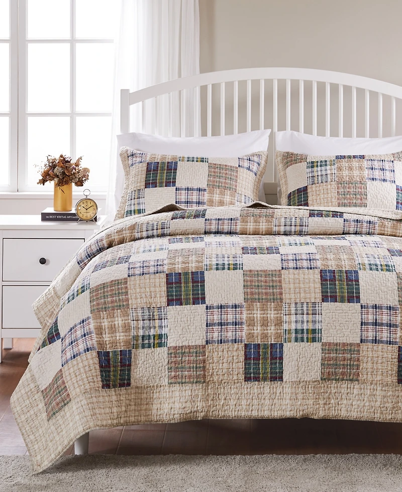 Greenland Home Fashions Oxford 3-Pc. Quilt Set, King