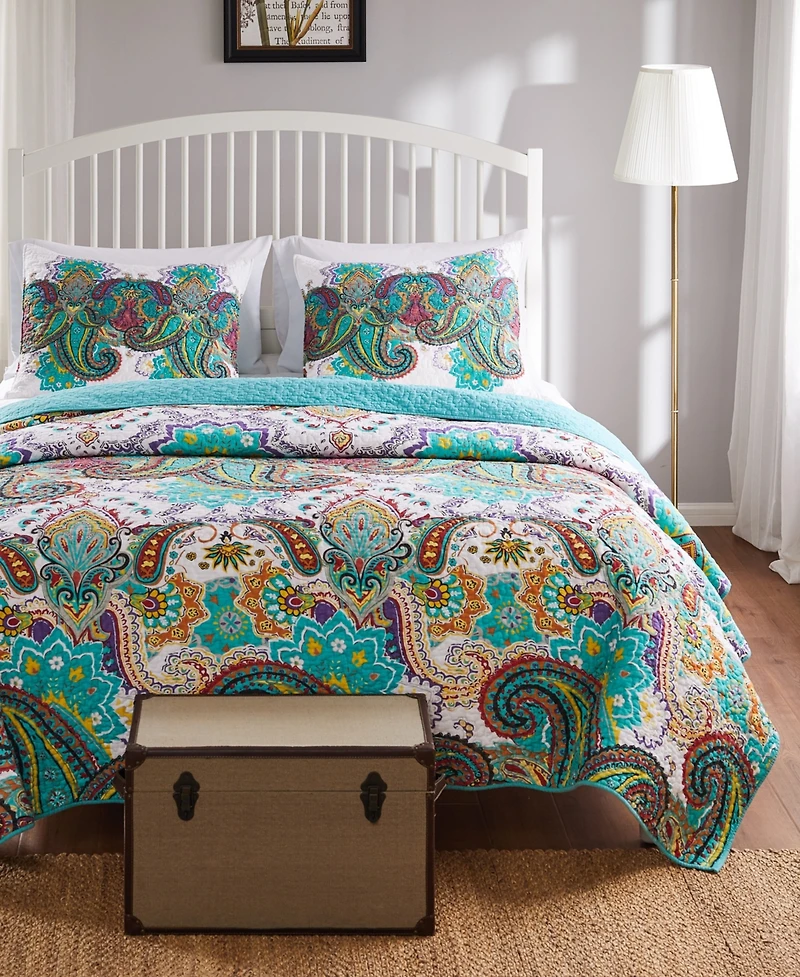 Greenland Home Fashions Nirvana 3-Pc. Quilt Set, Full/Queen