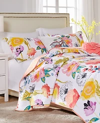 Greenland Home Fashions Watercolor Dream 2-Pc. Quilt Set, Twin