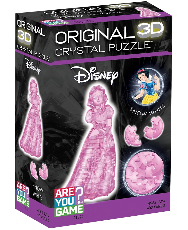 Areyougame 3D Disney Snow White Crystal Puzzle Set, 40 Piece