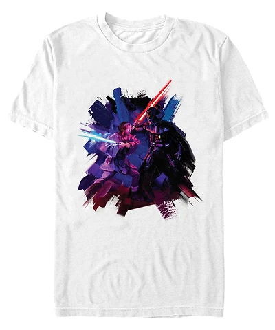 Men's Star Wars Obi Wan Kenobi Painted Duel T-shirt