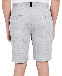 Society of Threads Men's Slim Fit Paisley-Print Drawstring Shorts