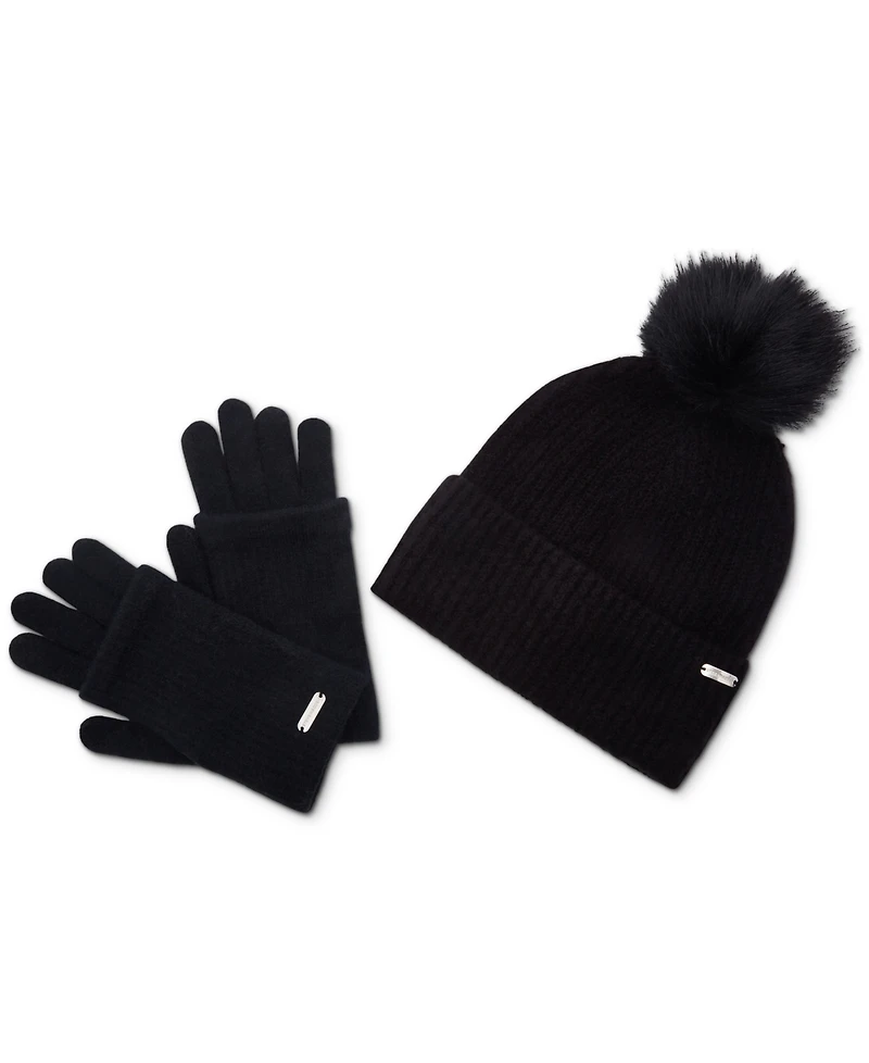 Steve Madden Women's Cozy Touchscreen Gloves, Created for Macy's