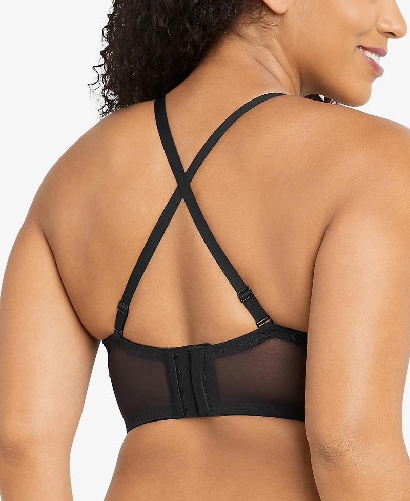 Maidenform Pure Comfort Lace & Mesh Longline Wireless Bralette DM1188