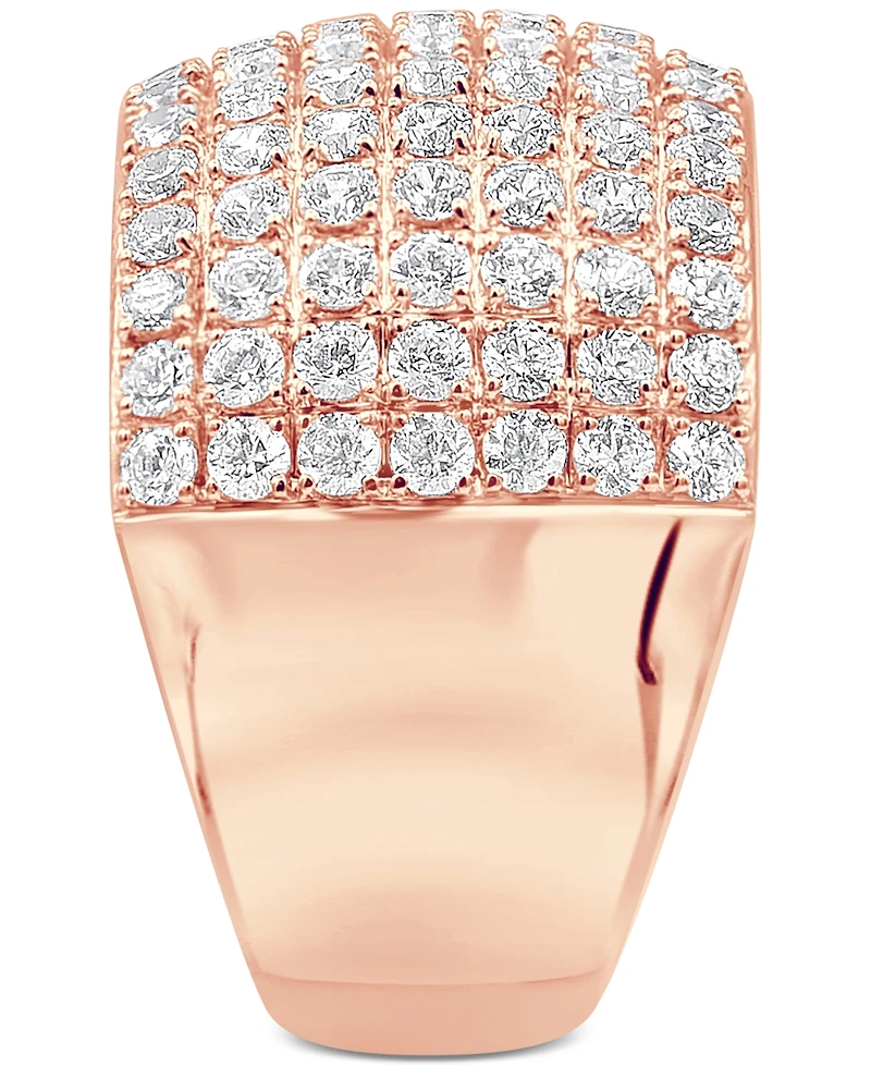 Diamond Multirow Cluster Statement Ring (2 ct. t.w.) 14k Gold
