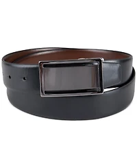Alfani Men's Reversible Cut-Out Plaque Belt, Created for Macy's