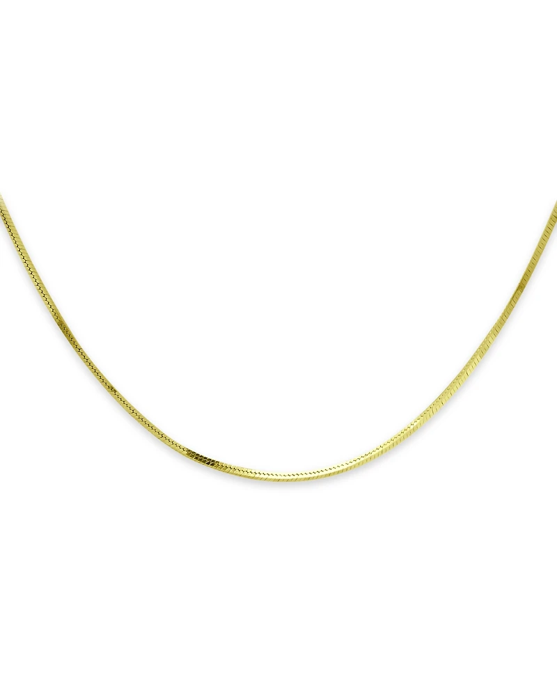 Giani Bernini Square Snake Link 18" Chain Necklace in 18k Gold-Plated Sterling Silver, Created for Macy's