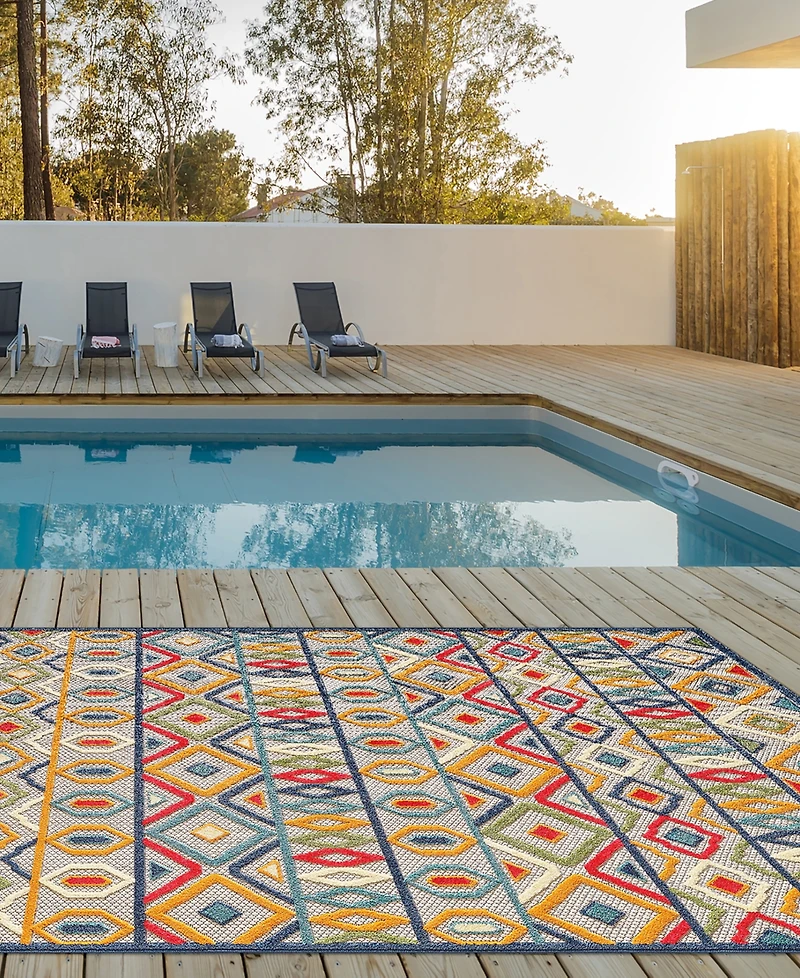 Kas Calla 6928 6'7" x 9' Outdoor Area Rug