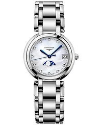 Longines Women's Swiss Diamond (1/20 ct. t.w.) Stainless Steel Bracelet Watch 30mm