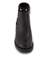 Little Girls Studded Ankle Heel Bootie