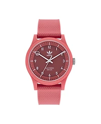 adidas Unisex Solar Project One Pink Resin Strap Watch 39mm