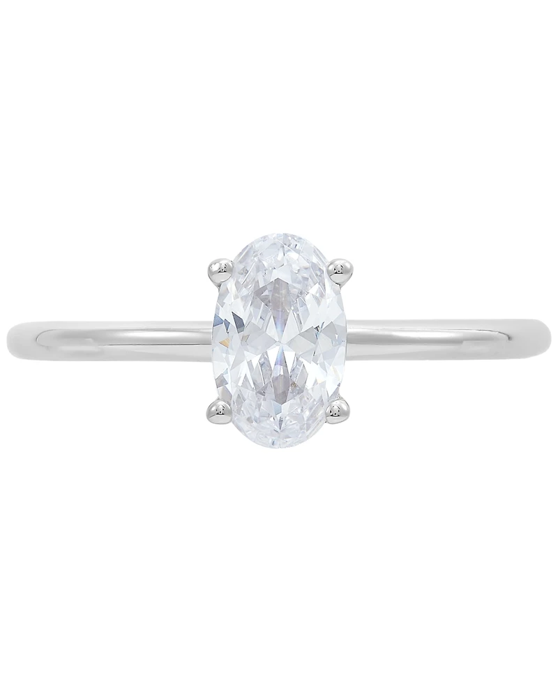 Grown With Love Igi Certified Lab Diamond Oval Solitaire Engagement Ring (1 ct. t.w.) 14k White Gold