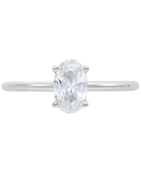 Grown With Love Igi Certified Lab Diamond Oval Solitaire Engagement Ring (1 ct. t.w.) 14k White Gold
