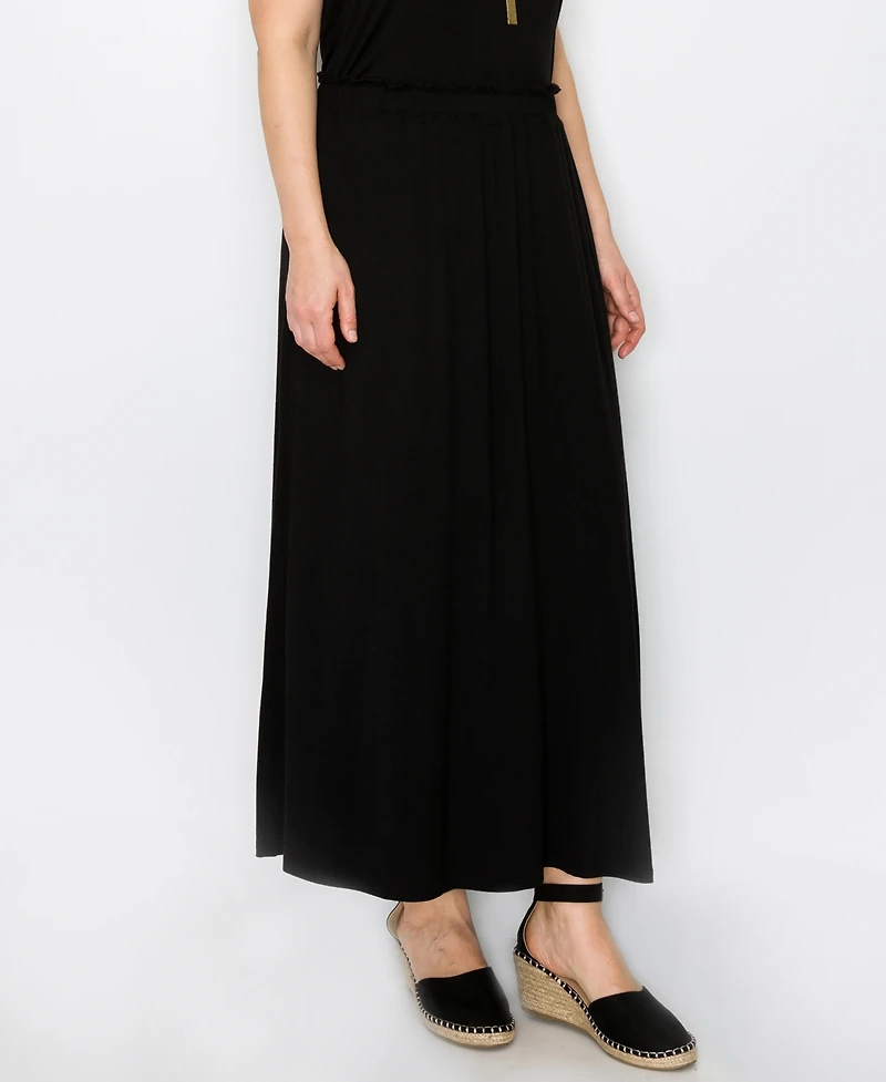 Coin 1804 Plus Elastic Waist Maxi Skirts
