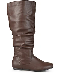 Journee Collection Women's Jayne Extra Wide Calf Slouchy Knee High Boots
