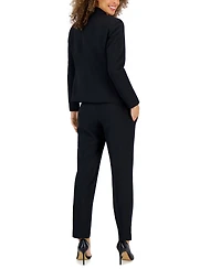 Le Suit Women's Crepe One-Button Pantsuit Set