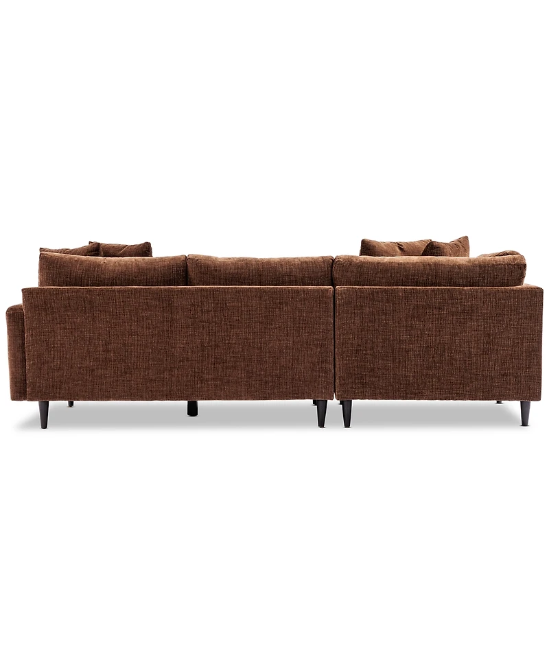Closeout! Mariyah 3-Pc. Fabric Sectional, Created for Macy's