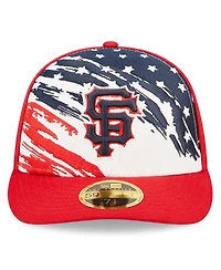 Men's New Era Red San Francisco Giants 2022 4th of July Low Profile 59FIFTY Fitted Hat