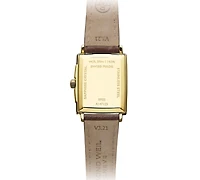Raymond Weil Women's Swiss Toccata Brown Leather Strap Watch 22.6x28.1mm