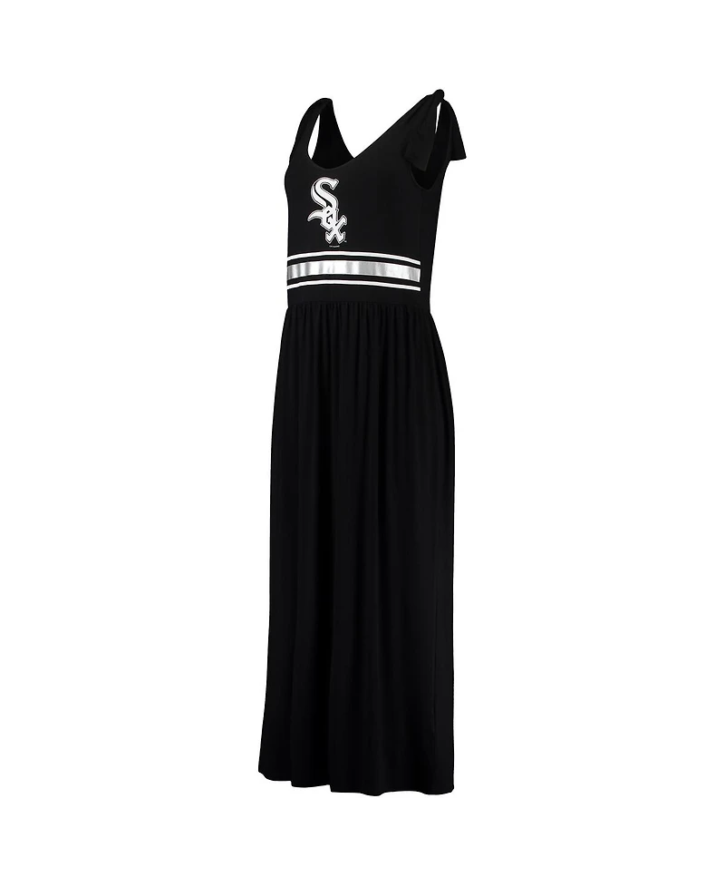 Women's G-iii 4Her by Carl Banks Black Chicago White Sox Game Over Maxi Dress