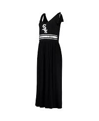 Women's G-iii 4Her by Carl Banks Black Chicago White Sox Game Over Maxi Dress