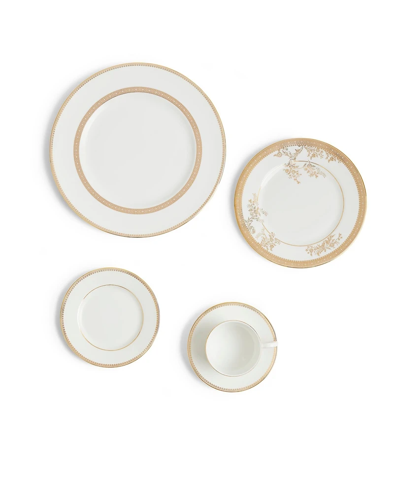 Vera Wang Wedgwood Dinnerware, Lace Gold 10 Piece Set