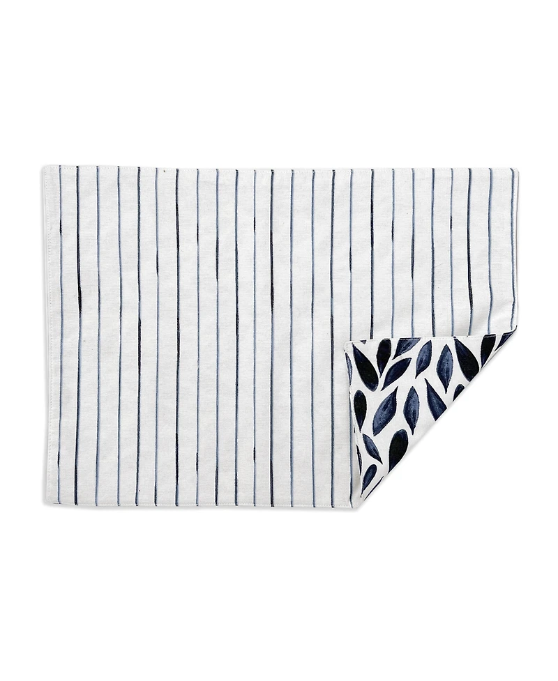 Lenox Bay Leaf Stripe Placemats, Set of 2