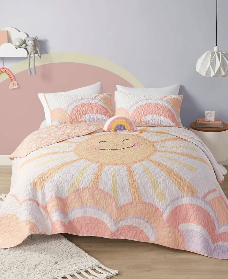 Intelligent Design Dawn Sunshine -Pc. Coverlet Set