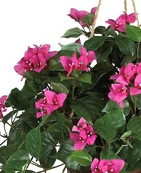 Nearly Natural Bougainvillea Hanging Basket