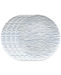 Noritake Hammock Stripes Coupe Dinner Plates, Set of 4