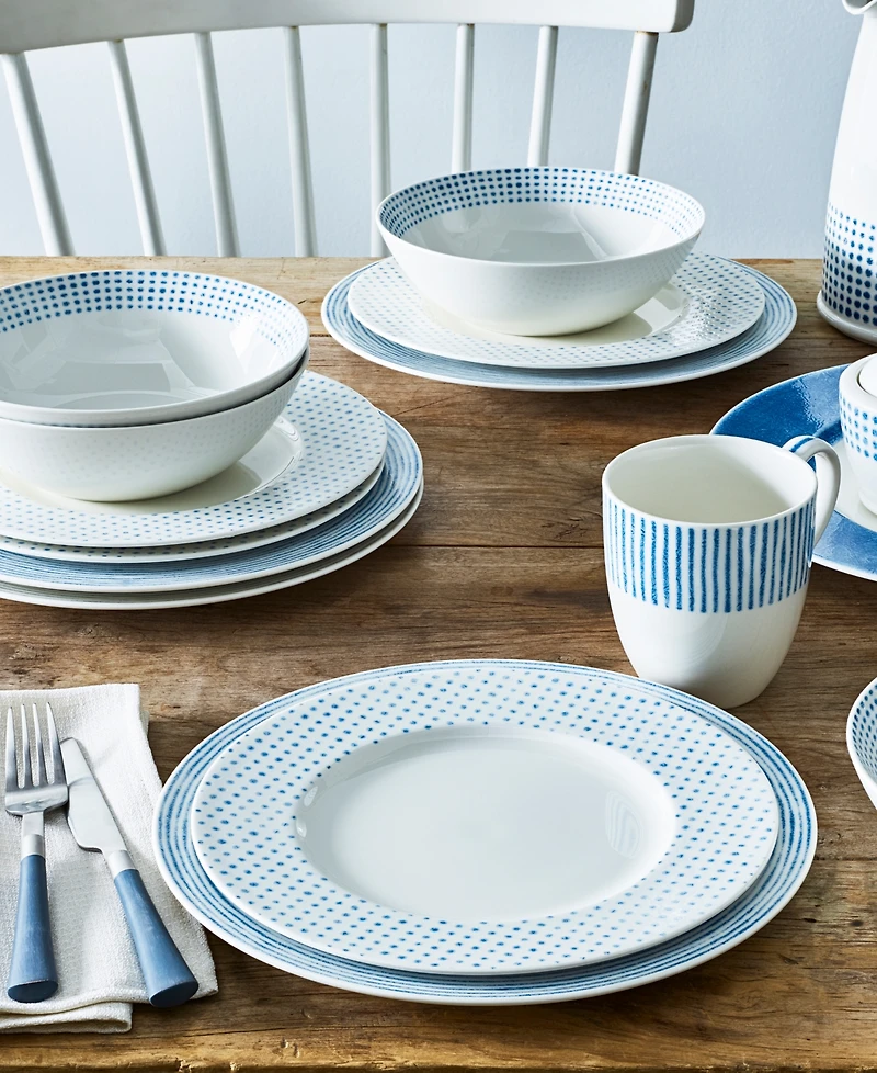 Noritake Hammock "Dots" Rim Salad Plates, Set of 4