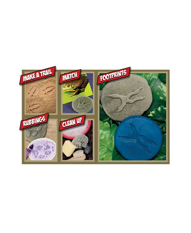Yellow Door Let's Investigate Woodland Footprint Stones, Set of 8