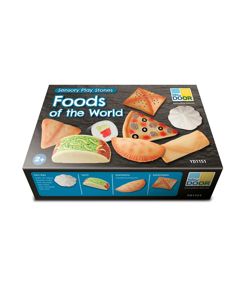 Yellow Door Sensory Play Stones Foods of The World, Set of 8