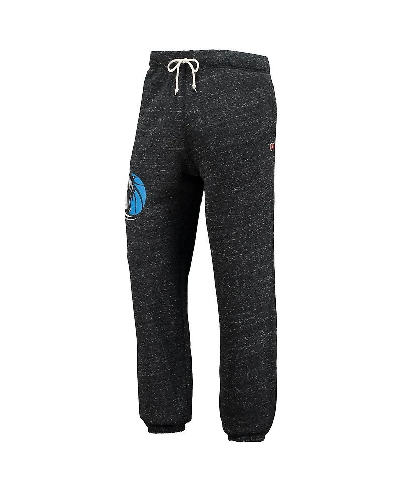 Men's Homage Charcoal Dallas Mavericks Tri-Blend Sweatpants