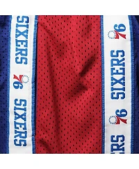 Men's Fanatics Royal, Red Philadelphia 76ers Big and Tall Tape Mesh Shorts