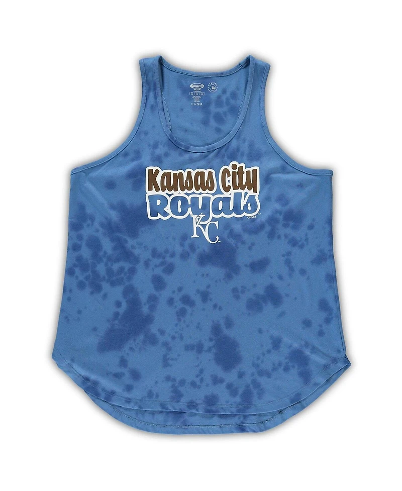 Women's Concepts Sport Royal Kansas City Royals Plus Cloud Tank Top and Shorts Sleep Set