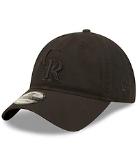 Men's New Era Colorado Rockies Black on Black Core Classic 2.0 9TWENTY Adjustable Hat