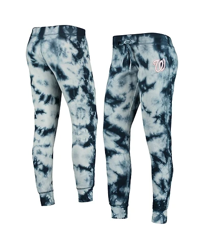 Women's New Era Navy Washington Nationals Tie-Dye Jogger Pants