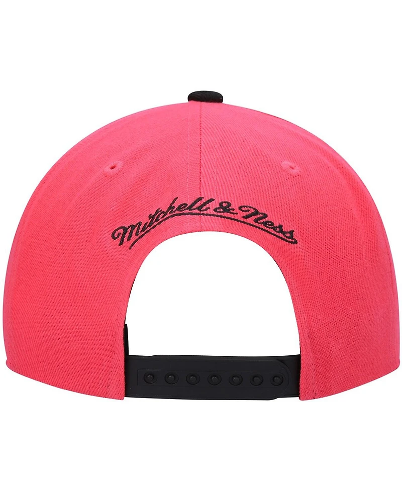 Men's Mitchell & Ness Pink San Antonio Spurs Hardwood Classics Snapback Hat