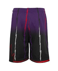 Big Boys Mitchell & Ness Purple, Black Toronto Raptors 1998/99 Hardwood Classics Fadeaway Reload 3.0 Swingman Shorts